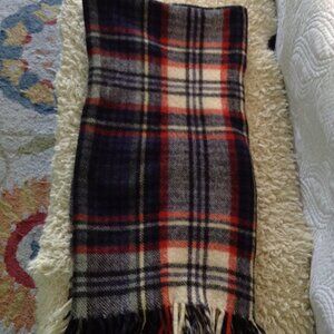 VTG Troy Robe 100% Wool Blanket, Tartan Plaid, 46"x47", Classic, Cabincore Chic